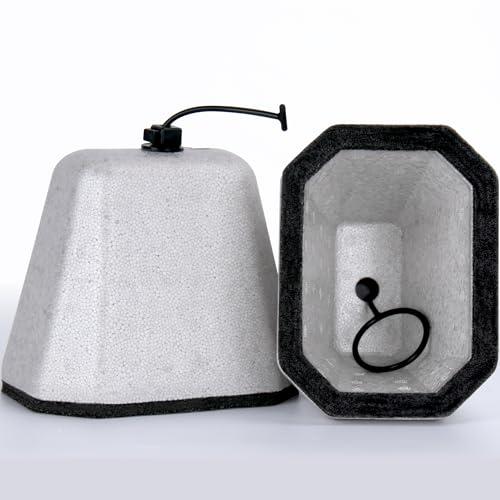 Outdoor Faucet Covers for Winter 2 Pack, Foam Faucet Cover for Winter Freeze Protection, Reusable Outdoor Hose Bib Cover, Spigot Covers Winter Insulated