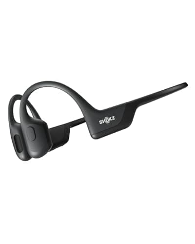 SHOKZ OpenRun Pro - Open-Ear Bluetooth Bone Conduction Sport Headphones - Sweat Resistant Wireless Earphones for Workouts and Running with Premium Deep Base - Built-in Mic, with Hair Band