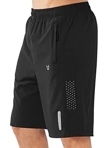 NORTHYARD Men's Athletic Running Shorts Gym Workout 7"/9"/5" Zipper Pockets | Quick Dry, Lightweight, Breathable, Unlined, Moisture-wicking, Reflective Strips, Elastic Waist, Sports Basketball Tennis