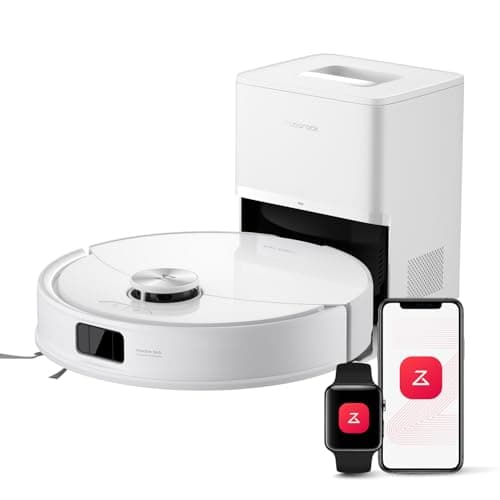 roborock Q10 S5+ Robot Vacuum and Mop, 10,000Pa Suction | Upgraded from Q8 max+, 70-Day Self-Emptying, Obstacle Avoidance, Sonic Mopping, Dual Anti-Tangle Design, Auto Mop Lift, White