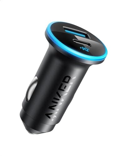 Anker 323 52.5W USB C Car Charger with 30W PowerIQ 3.0 Fast Charging | Cigarette Lighter Adapter, for iPhone 17 / 16 / 15 / 14 / 13 / 12 Series, Galaxy S25 / S24, Pixel, and More