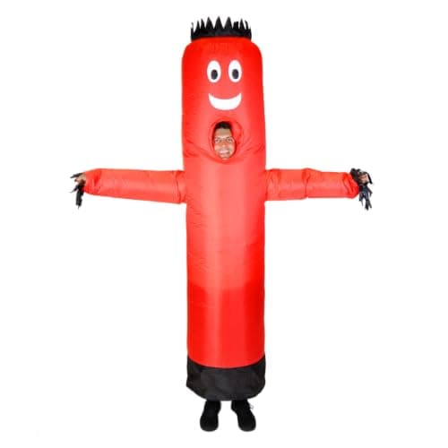LookOurWay Inflatable Tube Man Costume - Costume Inflatable Costume Red | Group or Couples Costumes, for Men & Women, for Halloween