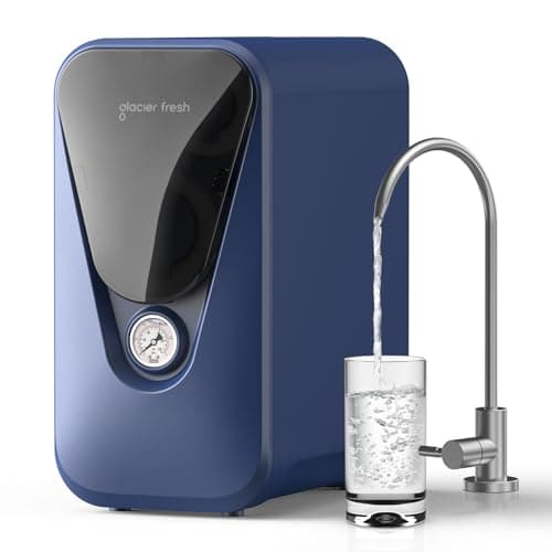 GLACIER FRESH GFU03 Electric-Free Reverse Osmosis Water Filter 800 GPD