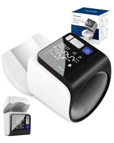 Saker Blood Pressure Monitor Upper Arm, No-Wrap BP Machine, FDA-Cleared