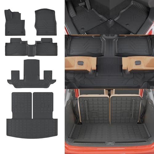 Rongtaod Floor Mats Set for 2020-2027 Ford Explorer 6 Seats Accessories
