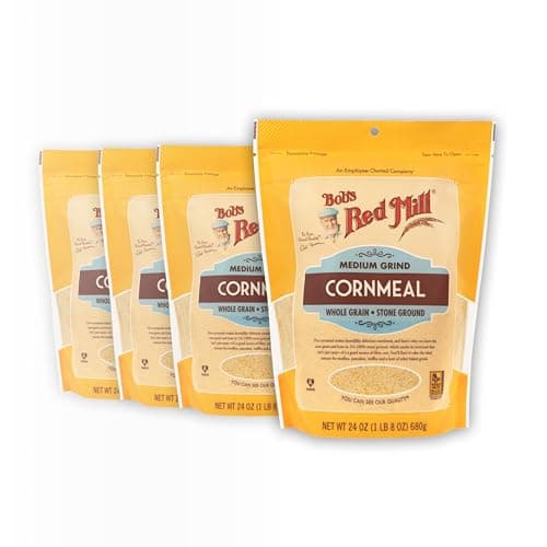 Bob's Red Mill Medium Grind Cornmeal, 24oz (4 Pack)