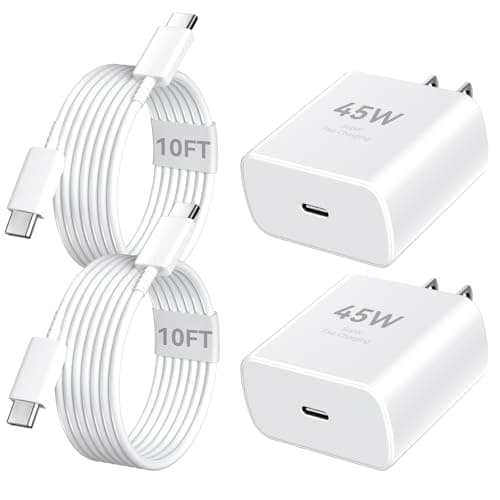 iPhone Duo 18 17 16 Pro Max Charger Fast Charging, 45W iPhone Charger USB C | 10FT Long Type C iPhone Charger Fast Charging Cable Cord Compatible with iPhone Duo 18 17 16 15 Pro Max/18 17 16 15 Pro/17/16