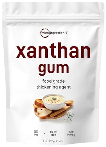 Micro Ingredients Xanthan Gum Powder, 32 oz (2 lb) | Premium Quality for Keto & Gluten-Free Baking, Unflavored Thickening Agent for Cooking, Non-GMO Vegan Friendly