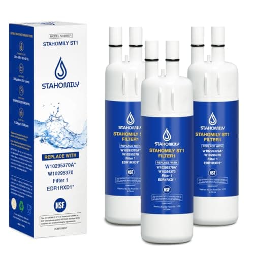 EDR1RXD1 Replacement for Whirlpool Everydrop 1, W10295370A, WHR1RXD1, 3Pack | Compatible with Everydrop 1, EDR1RXD1B, W10295370, Kenmore 9081, 46-9930, P4RFKB2, P8RFWB2L