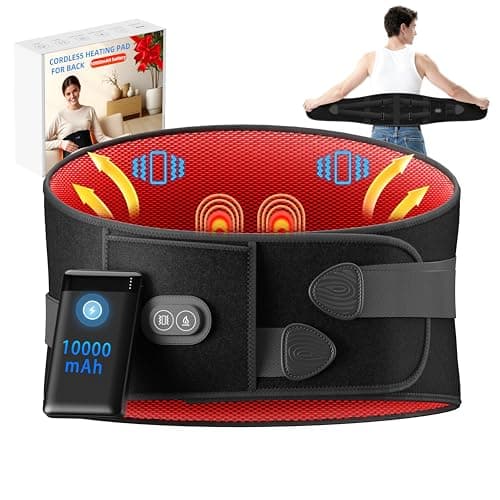 Heating Pad for Back Cordless Massage Belt 10000mAh Portable