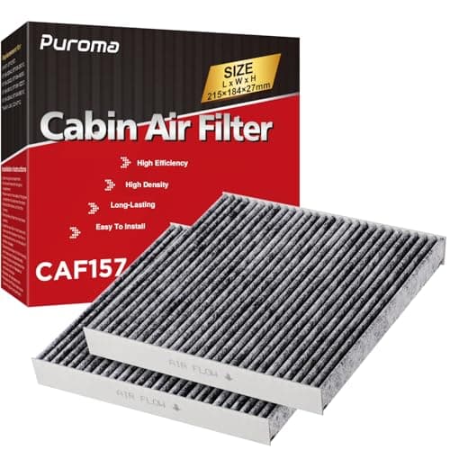 Puroma 2 Cabin Air Filter Activated Carbon for CP157 CF12157 Lexus Toyota | For Subaru Avalon Camry Corolla Highlander, Easy installation, Odor Removal, High Airflow Capacity, Long-lasting, Multi-layer
