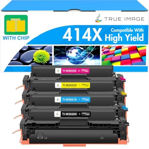 414X Toner Cartridges 4 Pack High Yield 414A for HP 414X 414 M479fdw M454dw | Compatible for HP Color LaserJet Pro MFP M479fdw M479fdn M479dw M454dw M454dn M455dn M479 M454 M480f Printer Ink W2020X