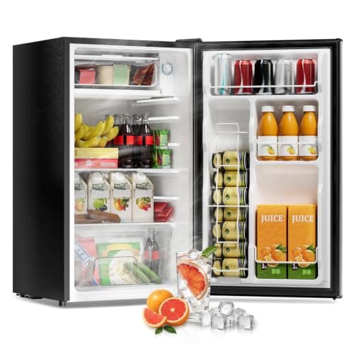 Frostorm 3.2 Cu Ft Mini Fridge with Freezer, Single Door Upright Freezer