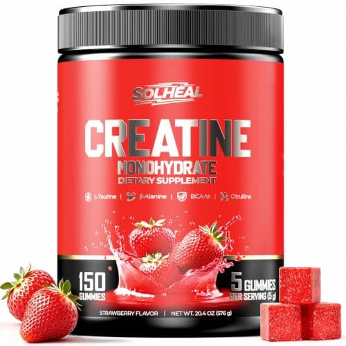 NSF 5g Real Creatine Monohydrate Gummies Redefine Strength Gains, All-in-One Advanced Formula to Boost Muscle, Endurance & Recovery, Pre-Workout Gummy for Men & Women 0 Sugar Low-Cal Vegan Gluten-Free