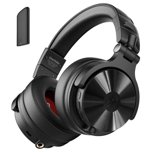OneOdio Studio Max 1 Wireless DJ & Wired Studio Headphones, 20ms Latency | 120H playtime, Hi-Res audio, dual-mic ENC and dongle, Bluetooth or wired modes for studio, guitar and PC