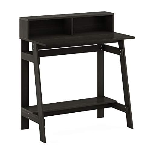 Furinno Simplistic a Frame Computer Desk, Espresso | with Monitor Stand, A Frame Computer Desk, Office Desk, for Home Office, Bedroom, Study Room, Dorm