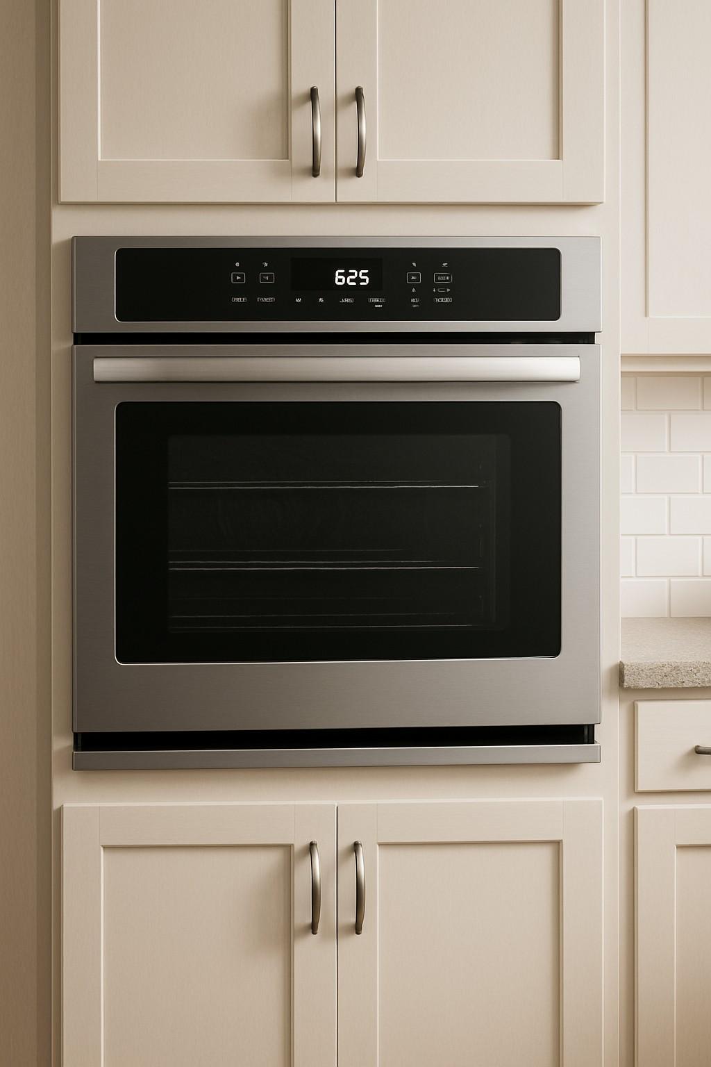 Wall oven in a modern kitchen