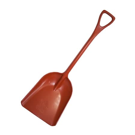 Scoop Shovel, Polypropylene Blade, 42 in L Polypropylene Handle