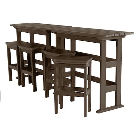 Lehigh 6pc Bar Height Outdoor Patio Furniture Balcony Set