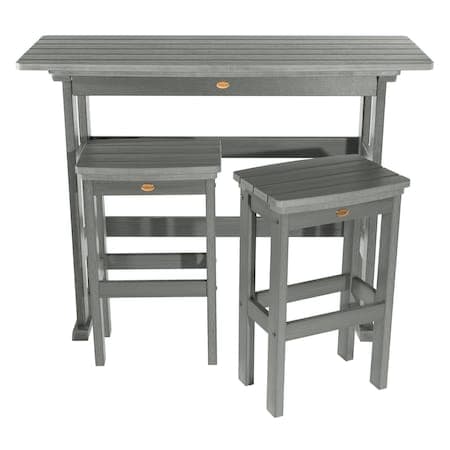 Lehigh 3pc Bar Height Outdoor Patio Furniture Balcony Set
