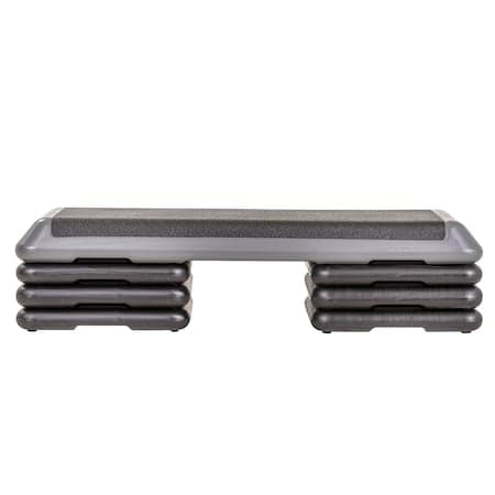 Health Club Size Platform With Six 6 Original Risers - Grey